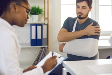 Unfallbedingte MdE nach Schultergelenkssprengung vom Typ Tossy 3